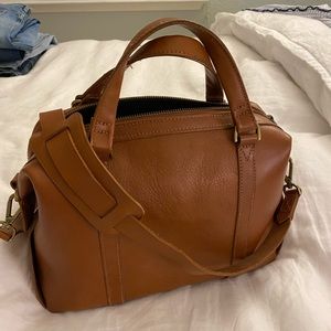 Madewell Cognac Glasgow Leather Satchel